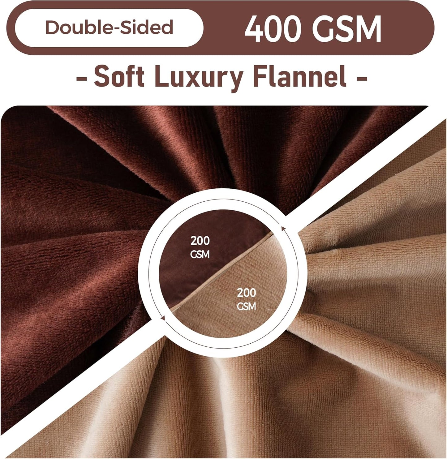 Waterproof Dog Blankets Pet Blanket 50"x60", Soft Fluffy Sofa Car Bed Protector, Reversible Sherpa Fleece Dog Blanket for Large Dogs (Dark Grey-Paws)