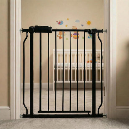 Extra Wide 76.4-81 Inch Large Baby Gates for Stairs, Doorways - No Drilling, Pressure Mounted Pet Gates for Kids & Dogs
