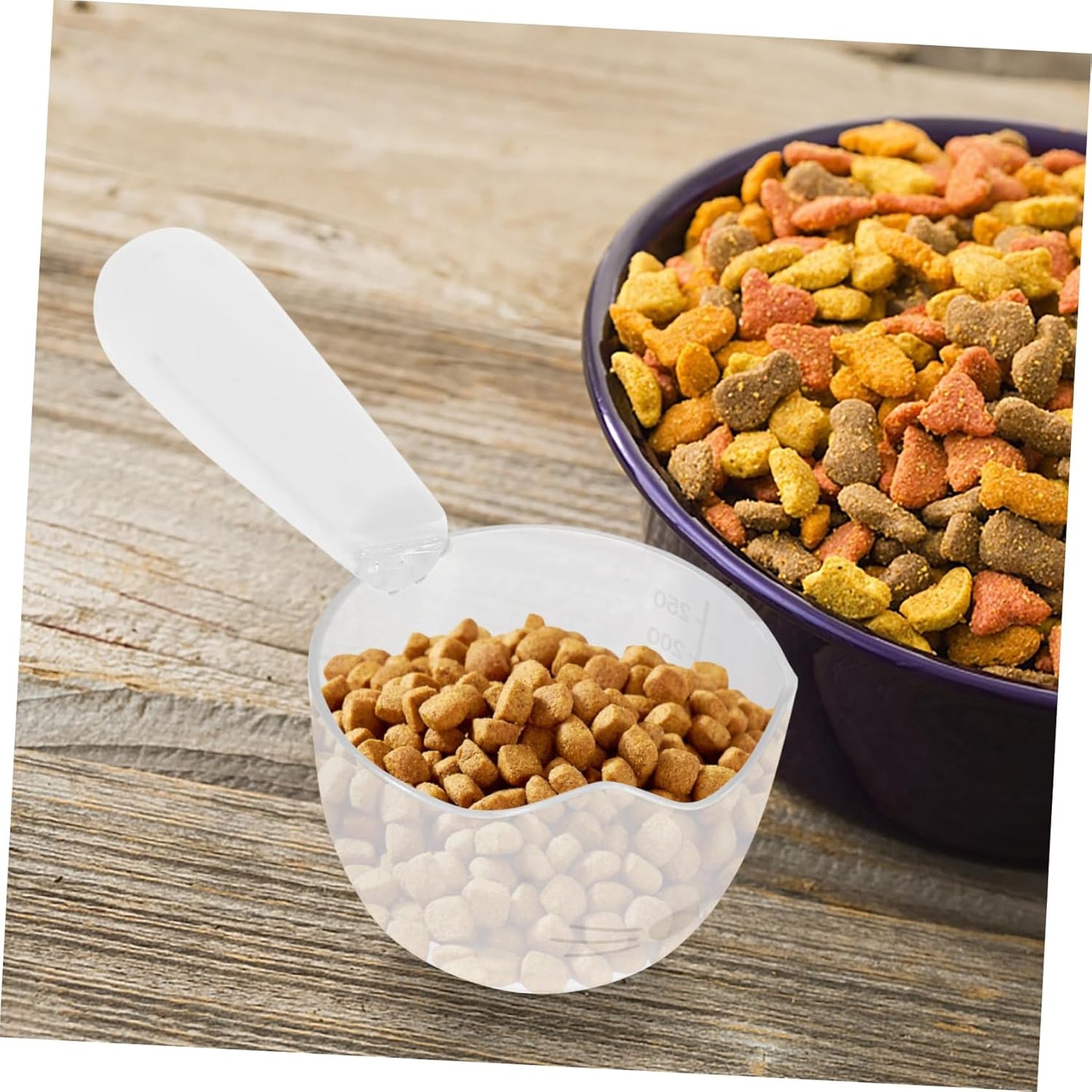 Yardwe Pet Feeding Spoon Portable Dog Food Scoop Clip Reusable Nonslip for Cats Dogs
