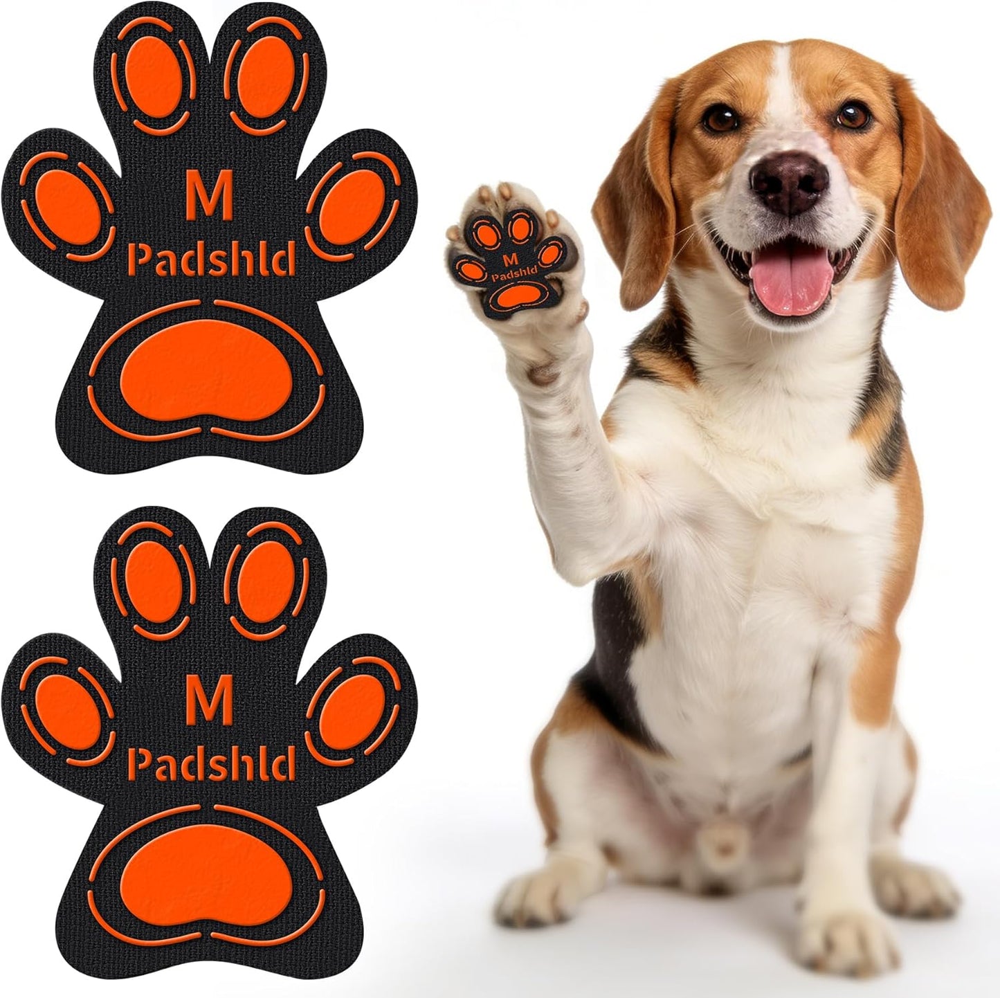 Anti Slip Dog Paw Pads for Senior Dogs - Paw Grips for Hardwood Floors, Enhanced Balance Traction Pads, Breathable Pet Paw Stickers Protectors for Dogs 7 Sets (28 Pcs) XXXL