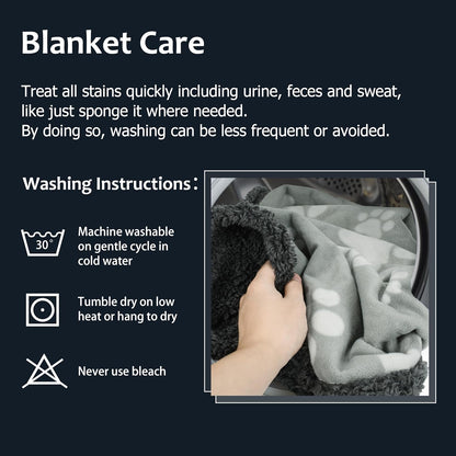 Kritter Planet Waterproof Dog Blanket, Reversible Water Proof Pet Blanket for Couch, Bed & Sofa, Washable Couch Covers for Large Dogs - Protects Furniture from Fur, Dirt, and Accidents