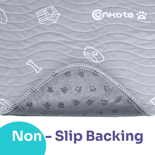 Conkote Reusable Pee Pads for Dogs Extra Large 60" x 48" Puppy Playpen Mat, Washable Pee Pads Heavy Absorbency Waterproof Dog Training Pads Non-Slip for Housebreaking, Whelping, Potty, Crate