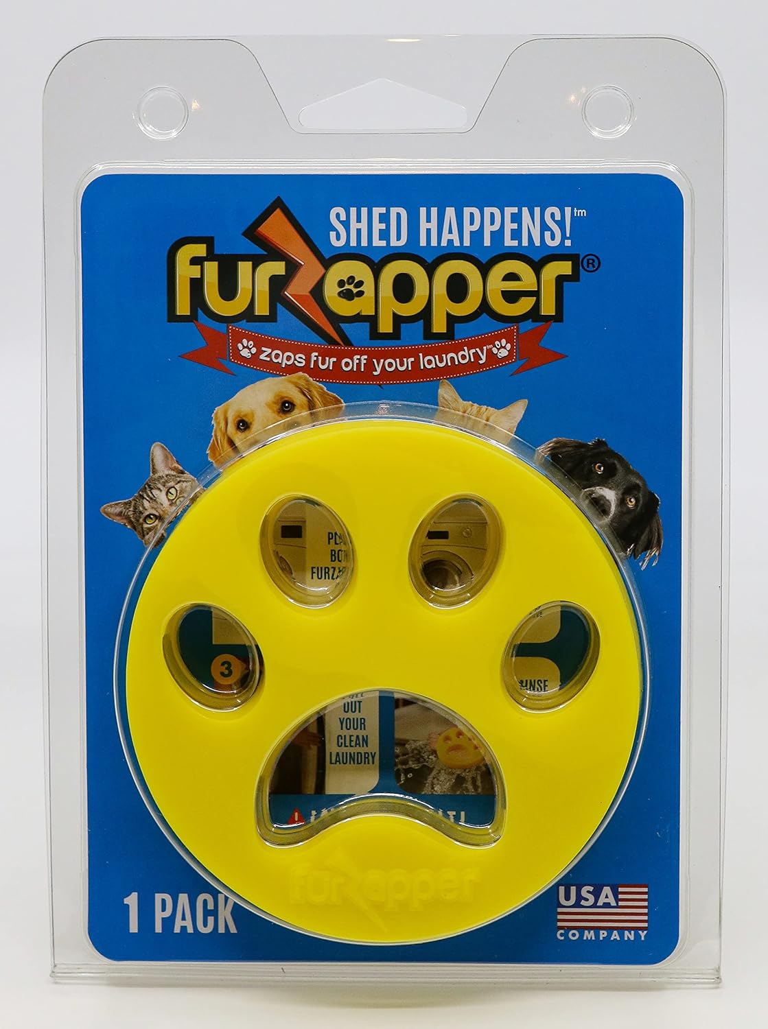 1 PK FurZapper Pet Hair Remover for Laundry