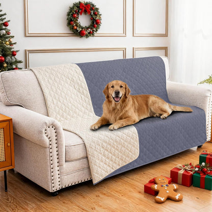 Waterproof Dog Blanket, Non-Slip Soft Pet Bed Cover, Couch Cover for Dogs Washable, Protects Sofa, Furniture, Crate, Car, Tear Resistant Leakproof Pet Blanket (30x70 Inch, Dark Grey)
