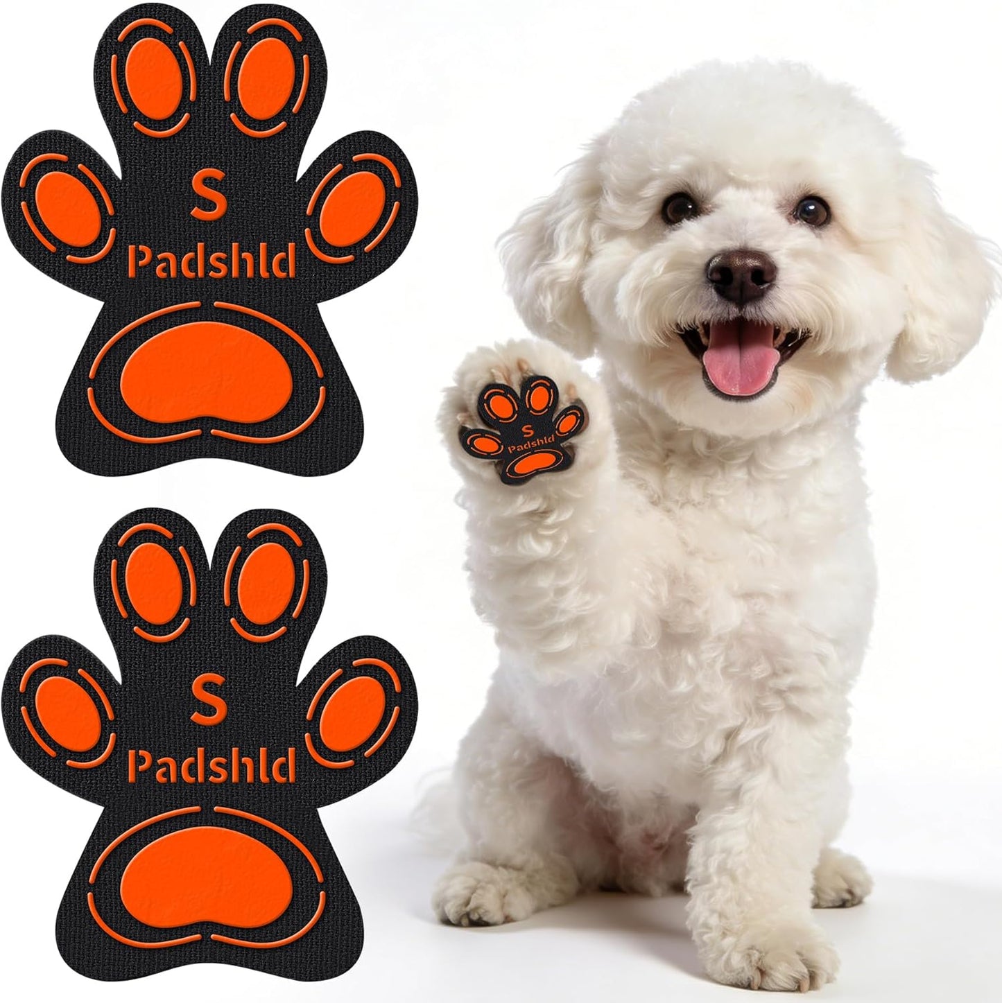 Anti Slip Dog Paw Pads for Senior Dogs - Paw Grips for Hardwood Floors, Enhanced Balance Traction Pads, Breathable Pet Paw Stickers Protectors for Dogs 7 Sets (28 Pcs) XXXL