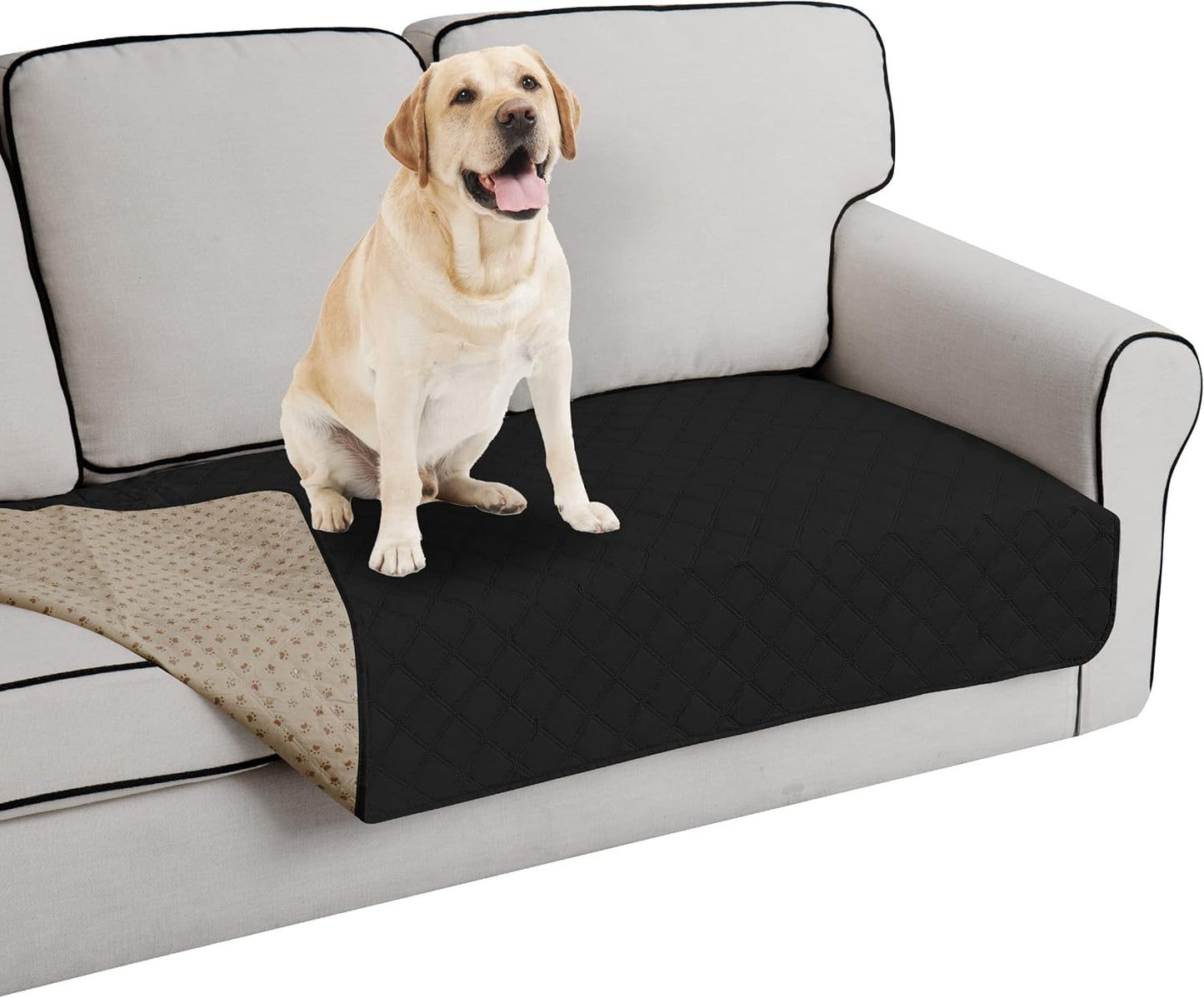 Easy-Going 100% Waterproof Dog Bed Cover, Non-Slip Pet Blanket for Furniture, Washable Couch Cover, Repleasement Sofa Cover (68x82 in,Gray)