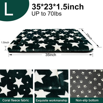 Dog Bed Mat – Soft & Comfortable Dog Kennel Pad for Crate – Durable Crate Bed & Mat for Dogs & Cats – Ideal for Crate, Kennel, and Home Use