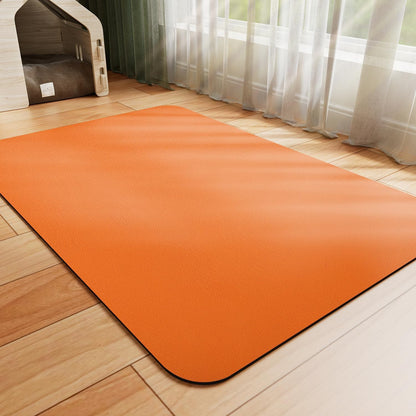 HotLive Dog Food Mat - Absorbent Cat Mat for Food and Water, No Stains Pet Feeding Bowl Mat, Easy to Clean Pet Placemats, Quick Dry Dog Water Dispenser Mat for Messy Drinkers | Paw Dark Grey 12"x 19"