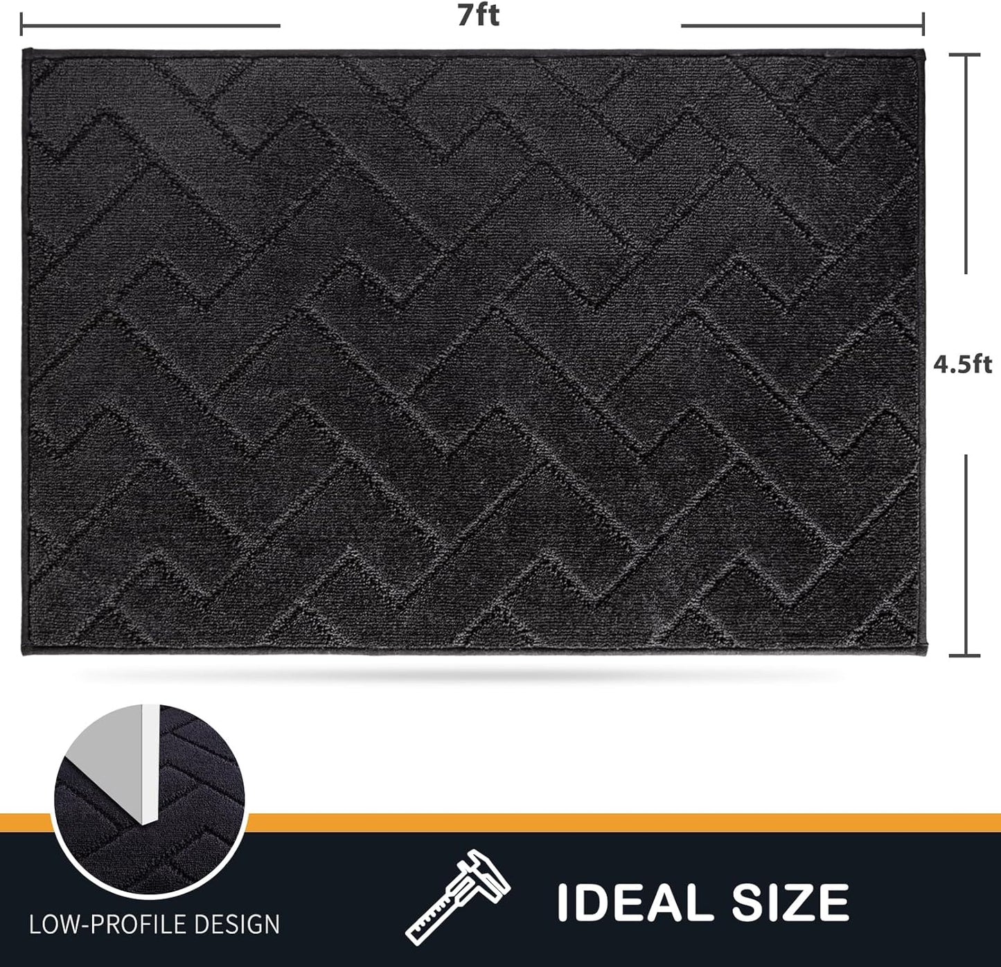 PURRUGS Dirt Trapping Door Mat 20" x 31.5", Non-Slip Machine Washable Entry Rug, Dog Doormat, Indoor Front Door Mat, Super Absorbent Entryway Rug for Muddy Shoes & Paws, Taupe
