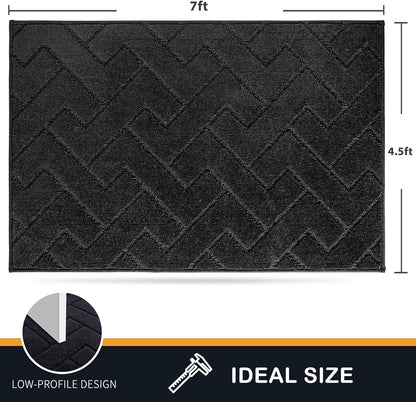 PURRUGS Dirt Trapping Door Mat 20" x 31.5", Non-Slip Machine Washable Entry Rug, Dog Doormat, Indoor Front Door Mat, Super Absorbent Entryway Rug for Muddy Shoes & Paws, Taupe