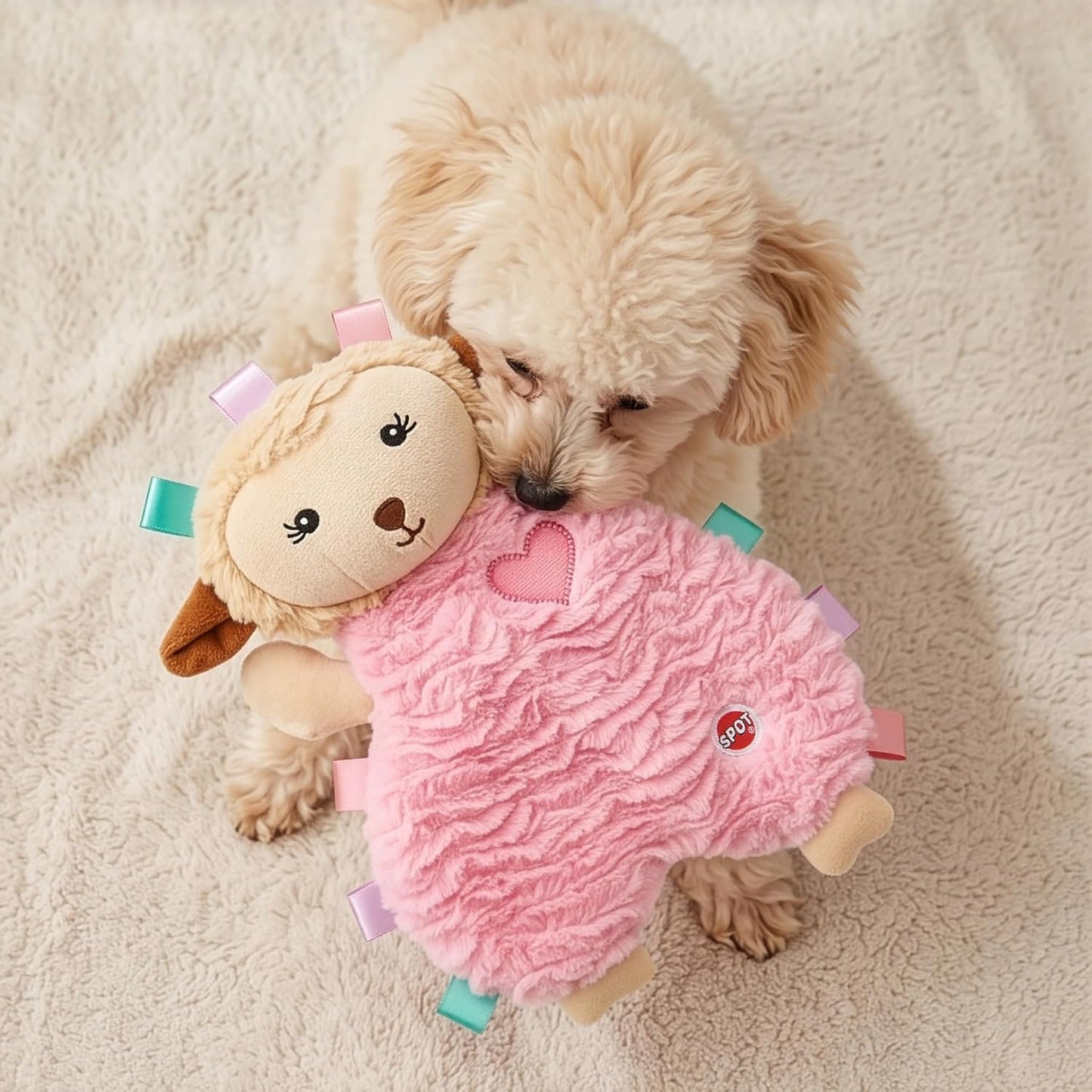 SPOT Soothers Multipurpose Dog Lick Mat - 6in Slow Feeder & Crate Enrichment Toy for Small & Medium Dogs and Puppies, Food-Grade Rubber, Dishwasher Safe, Anxiety & Boredom Relief