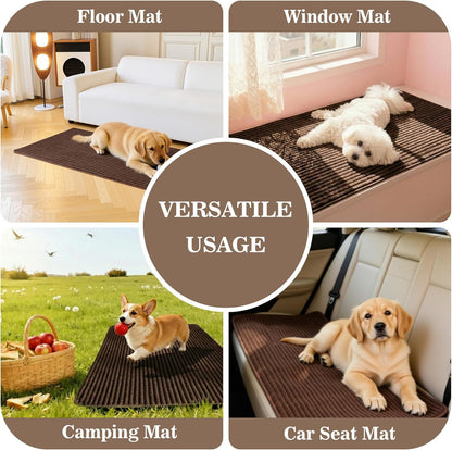 MYSKY HOME 100% Waterproof Couch Cover for Sofa, Couch Covers for Dogs, Non Slip Back Pet Sectional Sofa Covers for 3 Cushion Couch, Sofa Covers Washable, Dog Bed Cover, Dark Grey, 35"x70.9"
