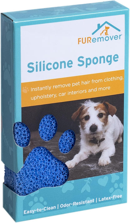 FURemover Duo Pet Hair Rubber Brush, Dual Sided to Easily Remove Fur and Lint from Clothing and Upholstery, Thick Bristles Groom Dogs and Cats, Easy to Clean, Colors May Vary