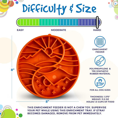 SodaPup Honeycomb Enrichment Bowl – Durable Slow Feeder Bowl Made in USA from Non-Toxic, Pet-Safe, Food Safe Material for Mental Stimulation, Slowing Down Eating, Healthy Digestion, & More
