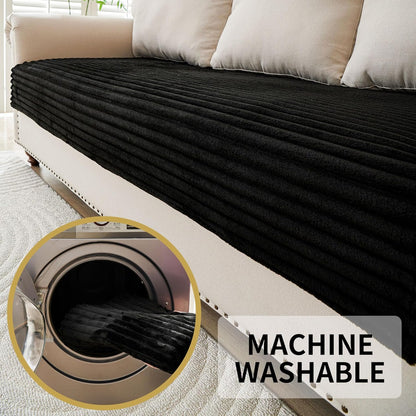 HAOMAIJIA Waterproof Couch Cover for Dogs Washable,Faux Fur Pet Couch Covers for Sofa,Soft Dog Bed Cover Non-Slip Couch Covers for 3 Cushion Couch Sofa Pet Friendly (Grey, 35" x 74")