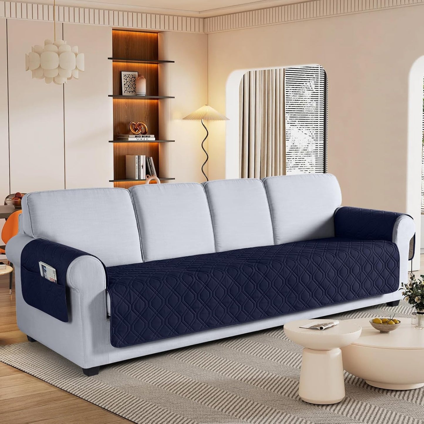 VANSOFY Couch Cover, Waterproof Sofa Covers Washable Slipcover Furniture Protector Couch Seat Covers Non-Slip Couch Cover for Dogs, Pets(Sofa, Dark Gray)