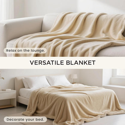 gogobunny Waterproof Blanket for Bed Couch Sofa, Liquid Pee and Fur Proof Pet Blanket for Dog Puppy Cat, Reversible Sherpa Fleece Throw Blanket Furniture Cover Protector (Grey, 50x60 inches)