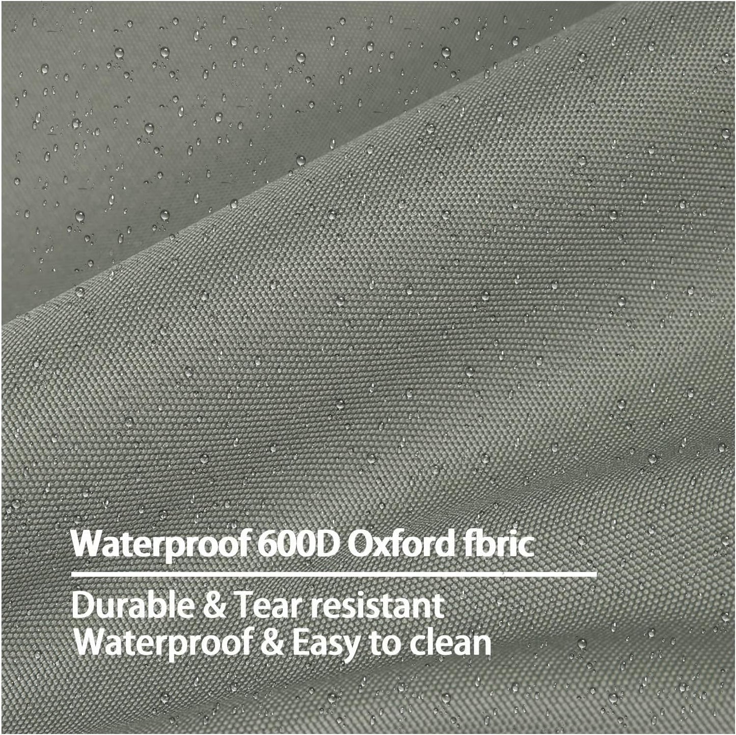 Dog Bed Cover,Waterproof Tough Plastic DIY Pet Bed Cover,Non Stick Hair Easy to Clean Rectangular Fillable Dog Bed Covers with Zipper(Dark Grey,44" L x 32" W x 4" Th,Cover Only)
