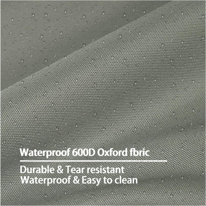 Dog Bed Cover,Waterproof Tough Plastic DIY Pet Bed Cover,Non Stick Hair Easy to Clean Rectangular Fillable Dog Bed Covers with Zipper(Dark Grey,44" L x 32" W x 4" Th,Cover Only)