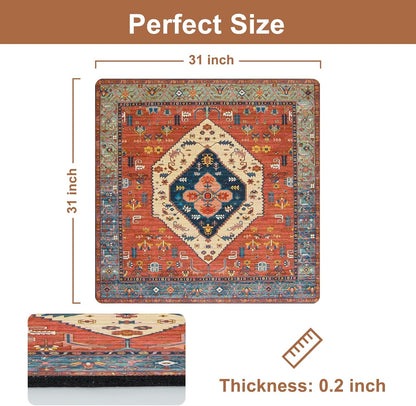 OJIA Non-Slip Carpet Stair Treads for Wooden Steps Set of 15, 30''X8'' Indoor Runner Resistant Rugs Rubber Safety Mats for Dogs, Kids & Elders, Stairway Grip