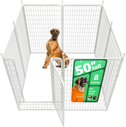 FXW Rollick Unleashed Dog Playpen for Indoor, Yard, RV Camping, 24 inch 8 Panels for Small and Puppy Dogs, Black│Patented