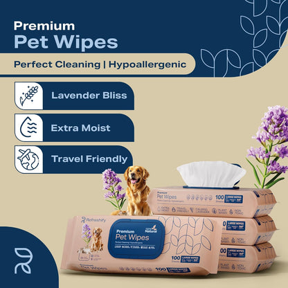 Dog Teeth Cleaning Wipes - 100 Value Pack - Fresh Mint Dog Dental Wipes, Vet Formulated Pet Teeth Cleaning Finger Wipes for Dogs & Cats – Effective Dog Teeth Cleaning, Plaque & Tartar Solution