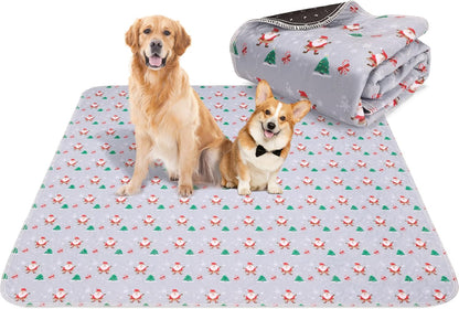 Aitmexcn Washable Puppy Dog Pee Pad, 2PCS 100% Waterproof Whelping Training Mat for Puppy/Senior Dog, Fast Drying Reusable Puppy Pads for Indoor, Outdoor and Car Travel- 24'' x 36''