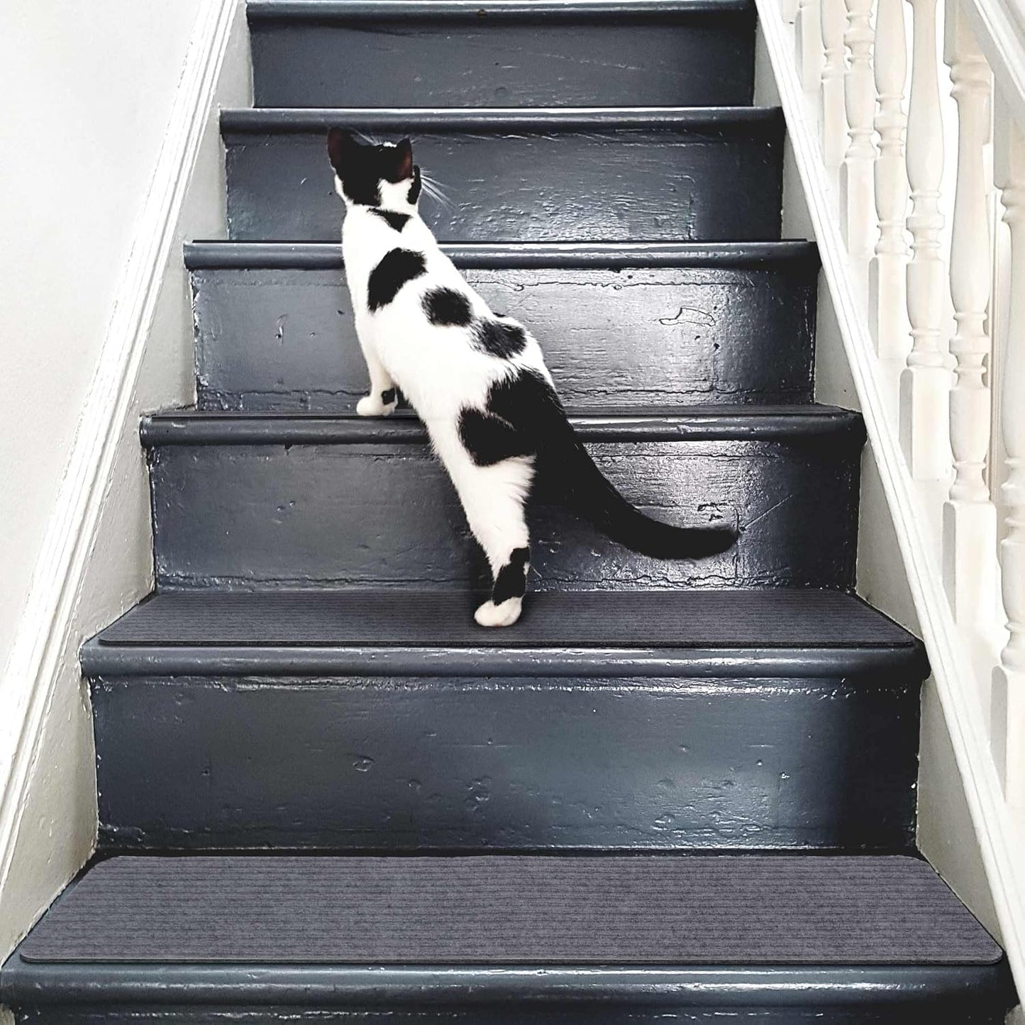 Extra Wide Non Slip Stair Treads for Wooden Steps – 15 Pack 9" x36'' Extra Wide Carpet Runners with Reusable Adhesive, Step Pads for Dogs, Kids, Seniors, Machine Washable – Geige