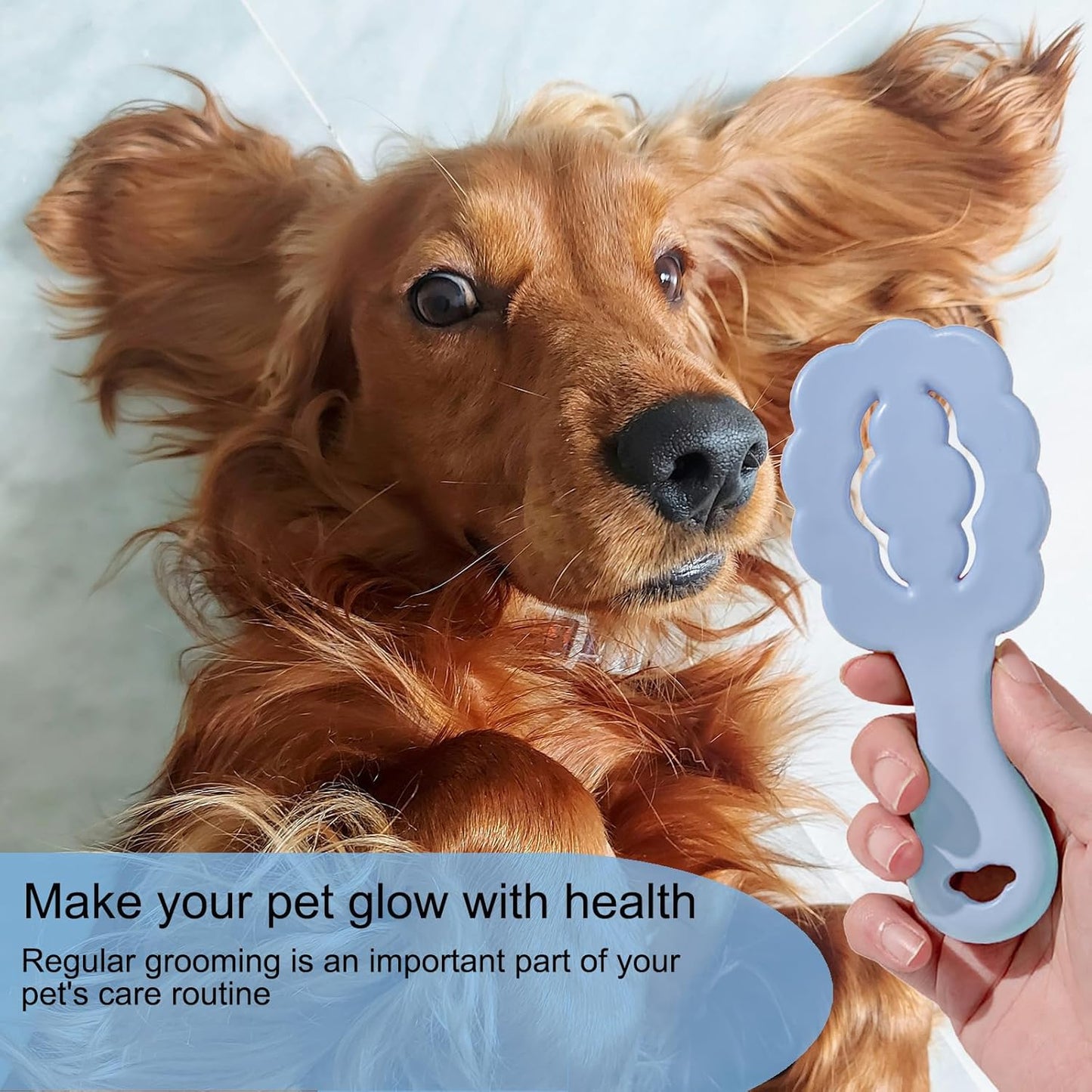 Cloud Shape Small Dog Grooming Brush - Soft Pin Brush for Gentle Detangling & Massage Puppy Hair Comb for Maltese, Shih Tzus, Yorkies, and Puppies, Pink