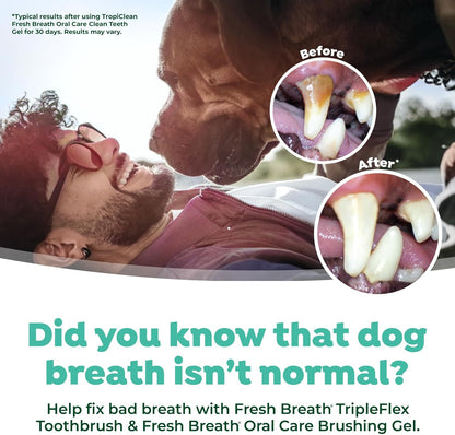 TropiClean Fresh Breath Finger Brushes for Pets, 2 pack -