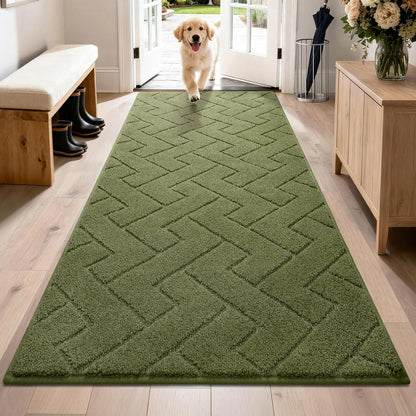 PURRUGS Dirt Trapping Door Mat 20" x 31.5", Non-Slip Machine Washable Entry Rug, Dog Doormat, Indoor Front Door Mat, Super Absorbent Entryway Rug for Muddy Shoes & Paws, Taupe