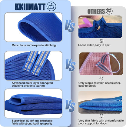 Kkiimatt 10 in 1 Pet Grooming Hammock Harness with Nail Clippers/Trimmer, Nail File, Dog Hammock/Grooming Sling for Nail Trimming/Clipping