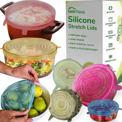 Reusable Silicone Can Lids – 2.6 Inch Can Covers for Dog & Cat Food – Universal Fit - Airtight Stretch Lids for Pet Food Cans, BPA-Free, Dishwasher Safe – 10 Pack