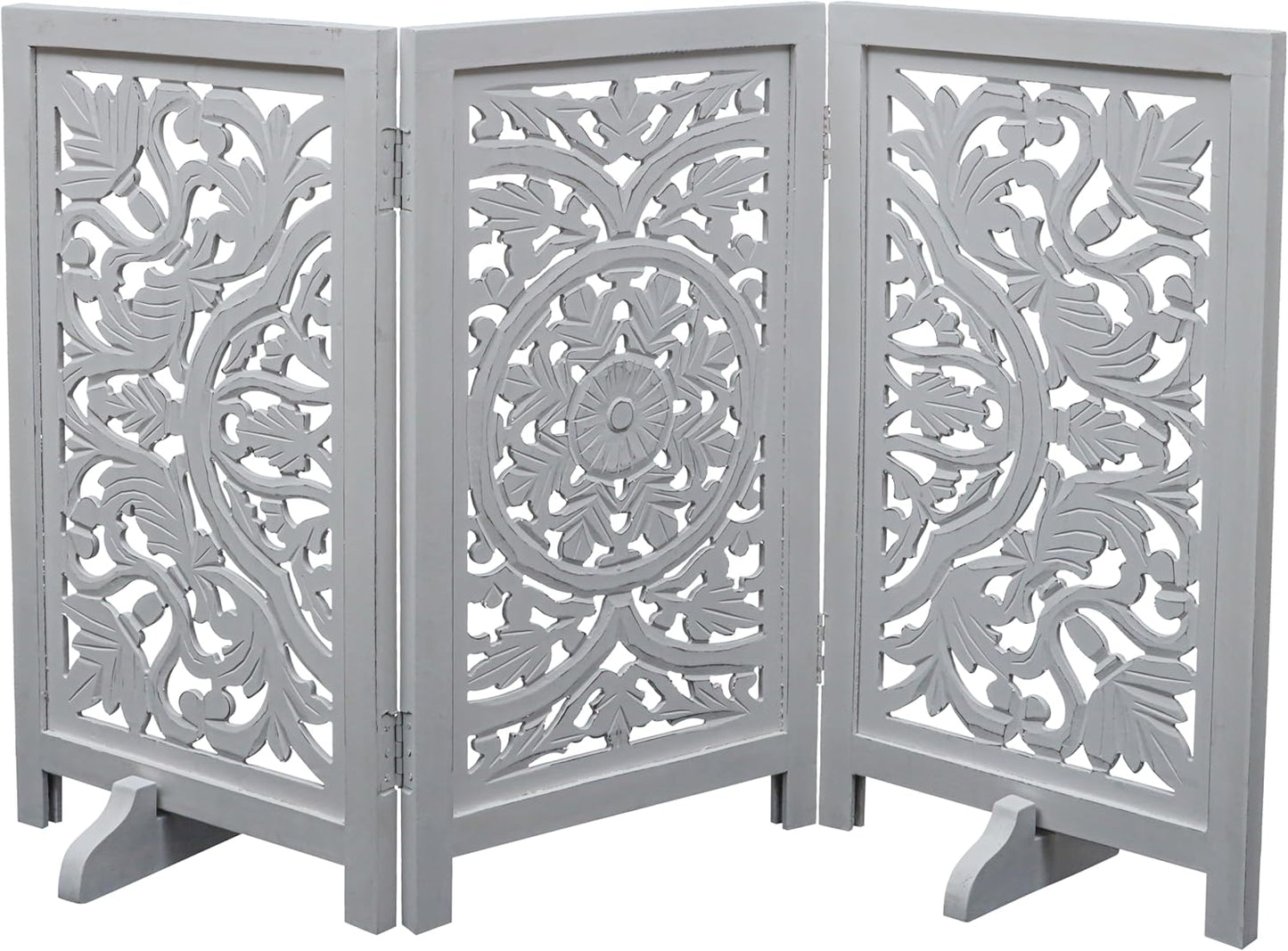 Freestanding Pet Gate for Dogs, Foldable Wooden Dog Gate for House, Indoor Dog Gate for Stair, Doorway, House Design Gates for Dogs Indoor, 72 Inch Wide, (18" x4 Panels 72 inch), Burnt Finish