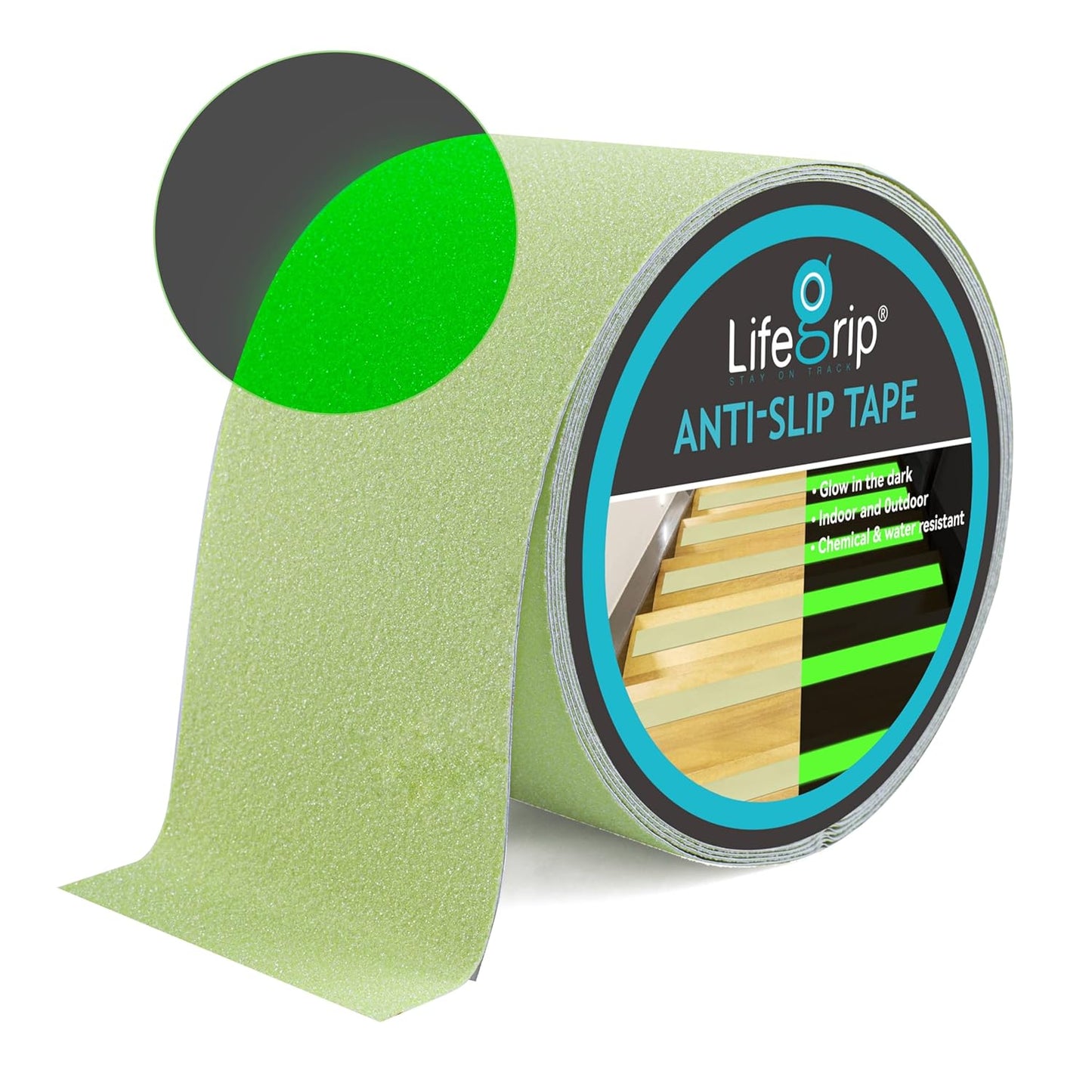 LifeGrip Anti Slip Transparent Anti Slip Tape, 4 inch by 30 feet, Non-Slip Traction Grip Tape to Tubs, Boats, Stairs, Clear, Soft, Comfortable for Bare feet (4" X 30')