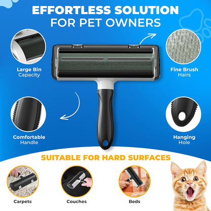 Pet Hair Removal Glove for Dogs & Cats – Dog Grooming Gloves for Shedding, Pet Hair Remover Glove – Pet Grooming Gloves, Cat Grooming Gloves & Cat Brush Glove (Glove + Finger Toothbrush Kit)