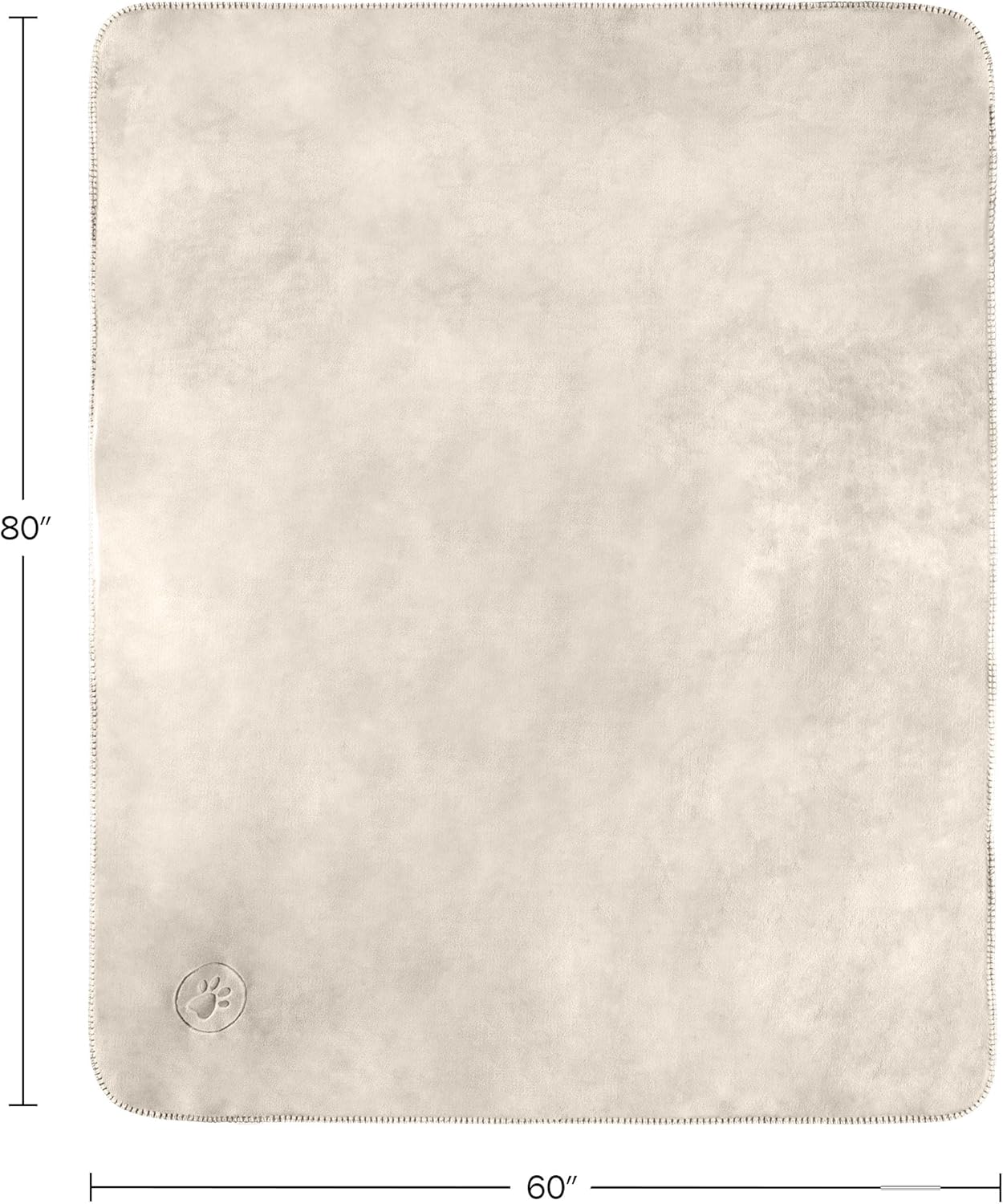 Waterproof Pet Blanket - 50x60-Inch Reversible Sherpa Fleece Throw Protects Couches, Cars, and Beds from Spills, Stains, and Fur by PETMAKER (Gray)