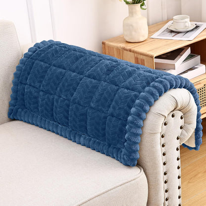 Smiry Non Slip Couch Covers for Dogs, Fuzzy Pet Couch Covers for 2-3 Cushion Sofa Pet Friendly, Soft Sofa Slipcovers Cushion Furniture Protector Washable (Beige, 27.6" x 59")