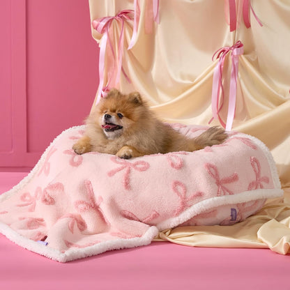 LE SURE Waterproof Dog Blanket for Large Dogs - Washable Double Sided Dog Blankets with Warm Jacquard Shag and Soft Sherpa Fleece, Pet Cat Blanket for Couch Protection, 3D Textured Cloud, Green