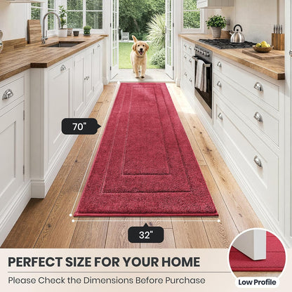PURRUGS Dirt Trapping Door Mat 32" x 47", Non-Slip/Skid Machine Washable Entryway Rug, Dog Doormat, Super Absorbent Welcome Mat for Muddy Wet Shoes and Paws, Grayish Brown