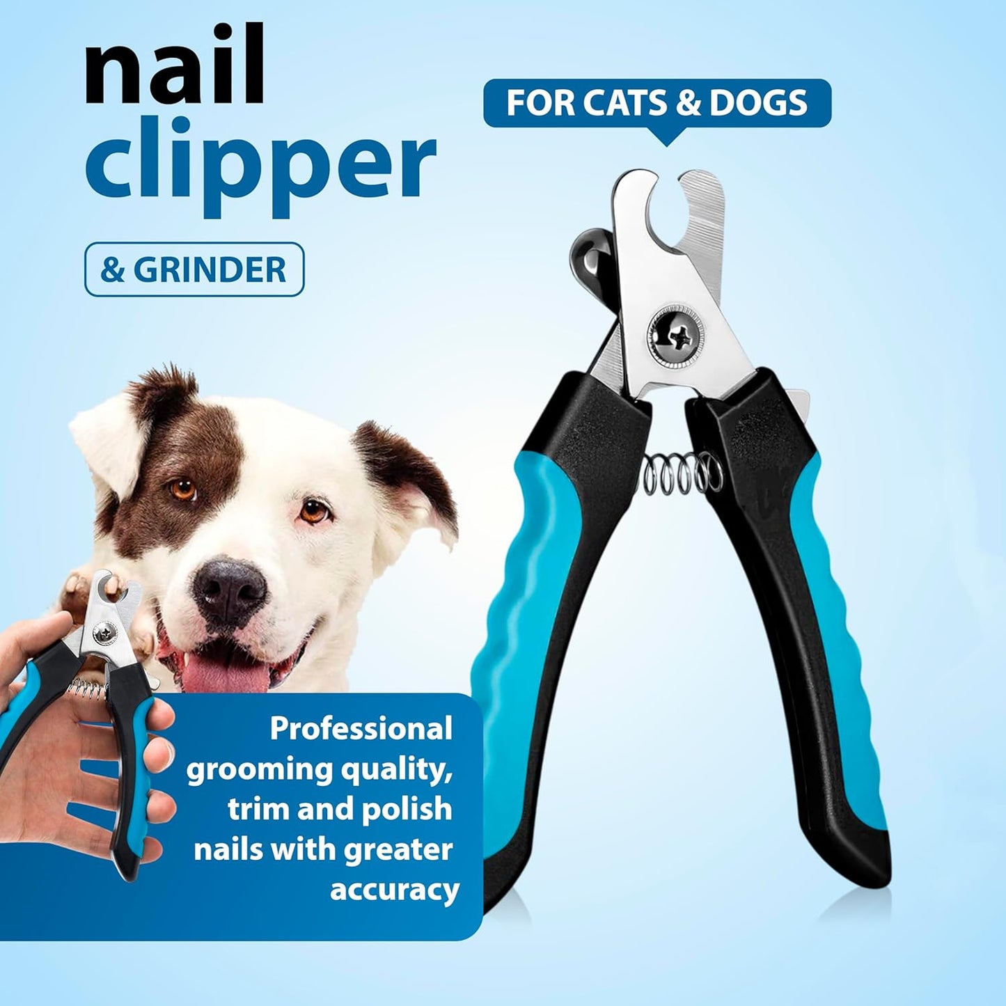 Premium 3-in-1 Pet Grooming Kit - Electrostatic Pet Hair Removal Glove with Safety Nail Scissors & Dual-Ended Toothbrush Set - Gentle Deshedding Mitt for Dogs, Cats & Furniture - All-in-One Care Pack