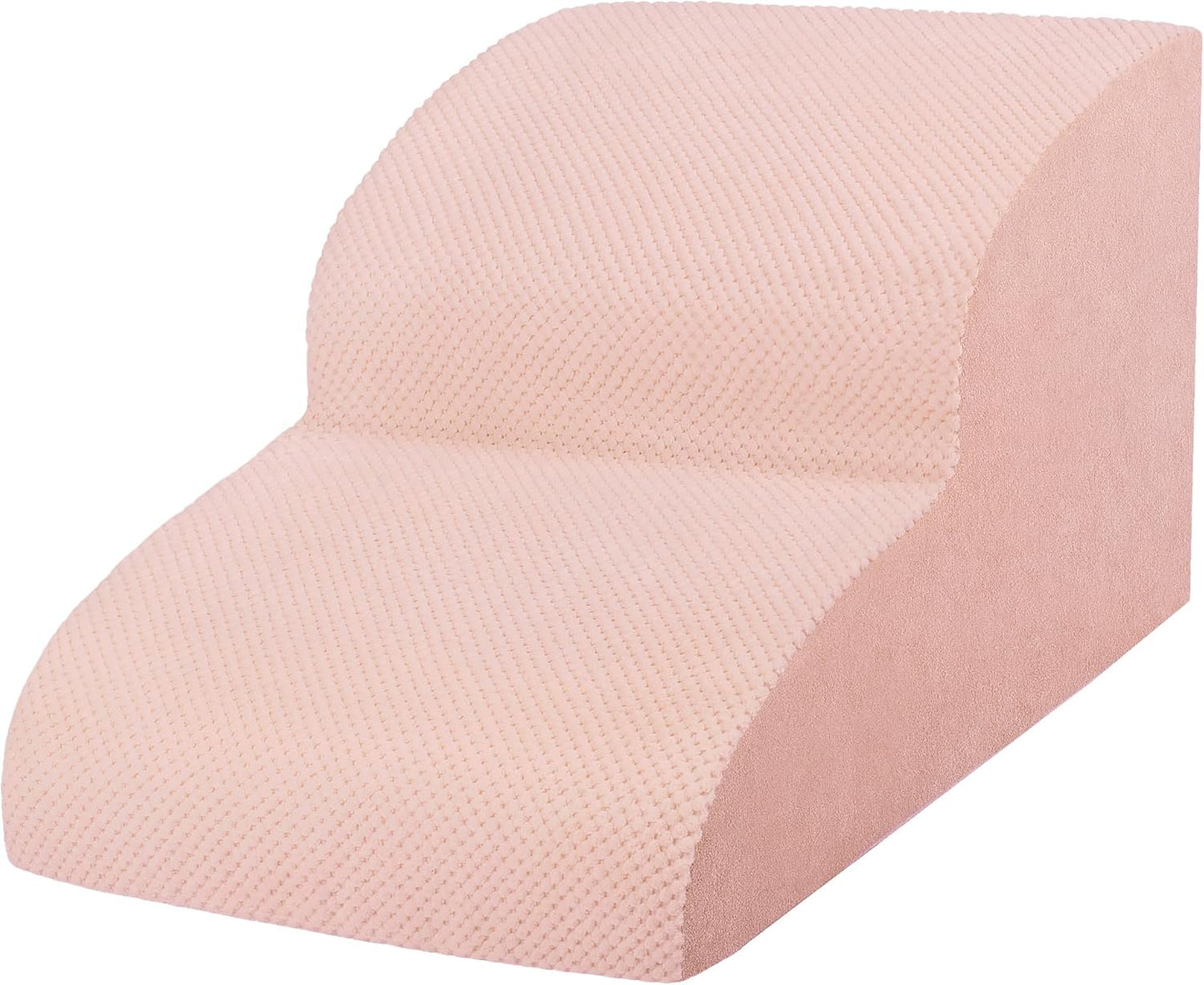 Dog Stairs for Small Dogs, 3 Tiers High Density Foam Dog Ramp, Extra Wide Non-Slip Pet Steps for High Beds Or Couch, Soft Foam Doggie Ladder for Dogs Injured, Older Pets, Small Cats