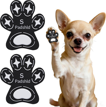 Dog Paw Protectors, Anti Slip Paw Pads for Dogs - Traction Grips for Senior Dogs & Puppies on Hardwood Floors, Paw Stickers for Dog Feet with Secure Grip 6 Sets (24 Pcs) M