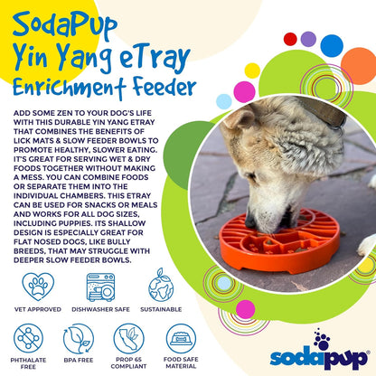 SodaPup Honeycomb Enrichment Bowl – Durable Slow Feeder Bowl Made in USA from Non-Toxic, Pet-Safe, Food Safe Material for Mental Stimulation, Slowing Down Eating, Healthy Digestion, & More