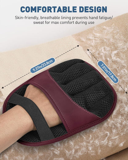 Pet Hair Removal Glove - 2 Pack Electrostatic Magic Brush Gloves Pet Hair for Dogs and Cats, The Magic Brush Pure Path Yomi Pet Grooming Needs, Fur Remover for Furniture, Clothes, Car Seats