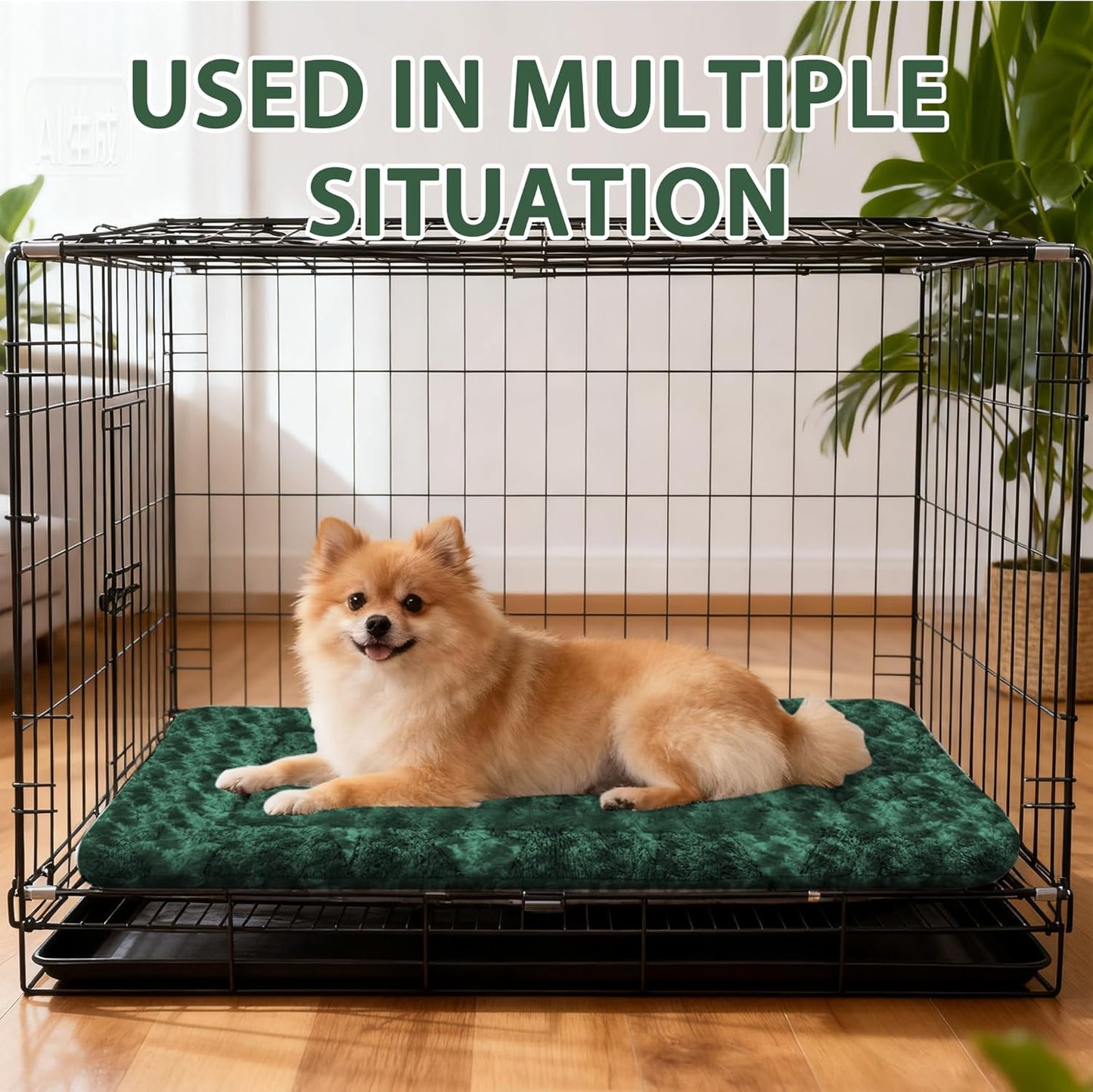 Dog Bed Mat – Soft & Comfortable Dog Kennel Pad for Crate – Durable Crate Bed & Mat for Dogs & Cats – Ideal for Crate, Kennel, and Home Use
