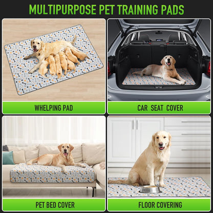 Hompet Dog Grass Pad with Tray Large, 35"x22.5", 2 Reusable Artificial Turf for Dogs Potty, Waterproof Non-Slip Washable Pee Pads, Quickly Absorbency Portable Dog Litter Box for Indoor/Outdoor Use