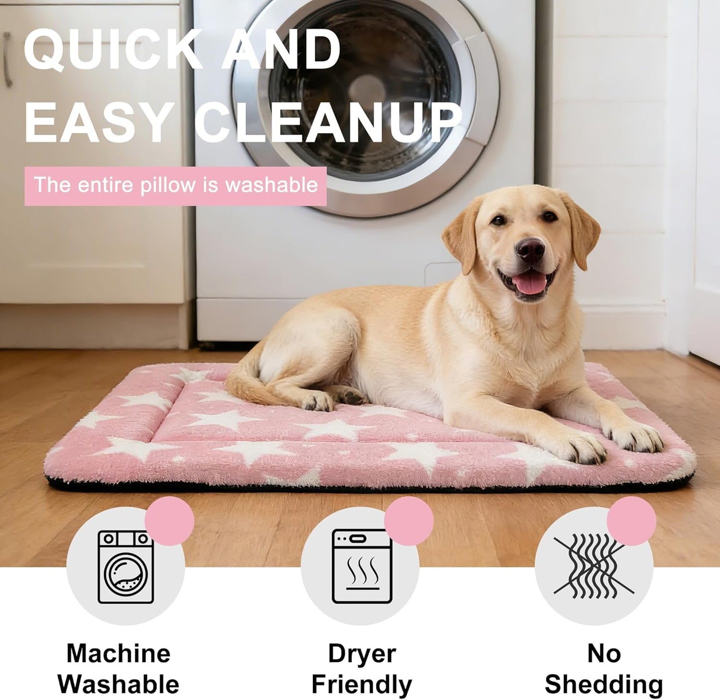 Dog Bed Mat – Soft & Comfortable Dog Kennel Pad for Crate – Durable Crate Bed & Mat for Dogs & Cats – Ideal for Crate, Kennel, and Home Use