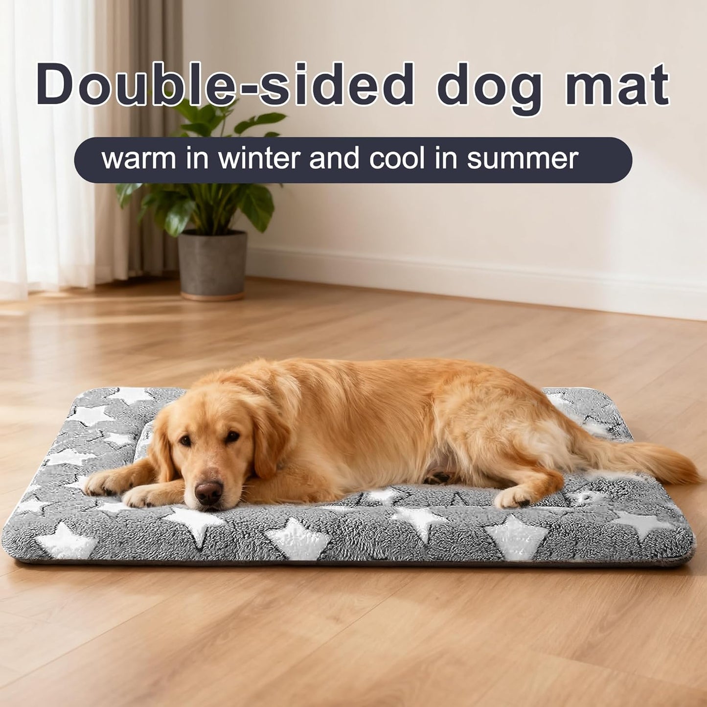 Dog Bed Mat – Soft & Comfortable Dog Kennel Pad for Crate – Durable Crate Bed & Mat for Dogs & Cats – Ideal for Crate, Kennel, and Home Use