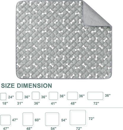 Eterish Reusable Washable Pee Pads for Dogs Large/Extra Large 36'' x 41'' 2 Pack, Absorbent Pet Puppy Dog Training Pads Non-Slip, Waterproof Whelping Potty Pads for Dogs Leak-Proof
